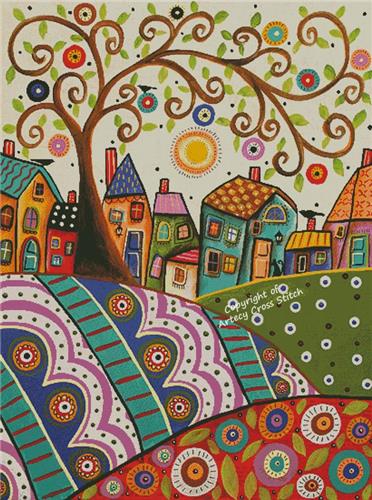 Amusing Landscape (Large) - Artecy Cross Stitch