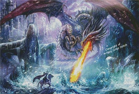 Dragon Attack (Large) - Artecy Cross Stitch