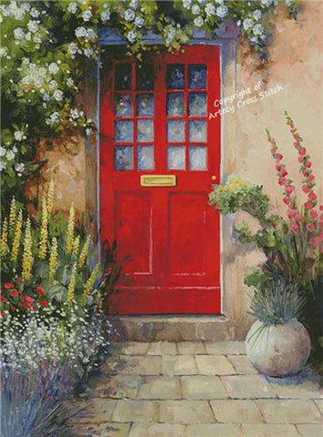 Red Door (Large) - Artecy Cross Stitch