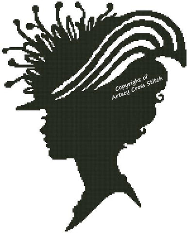 Lady Silhouette 13 - Artecy Cross Stitch