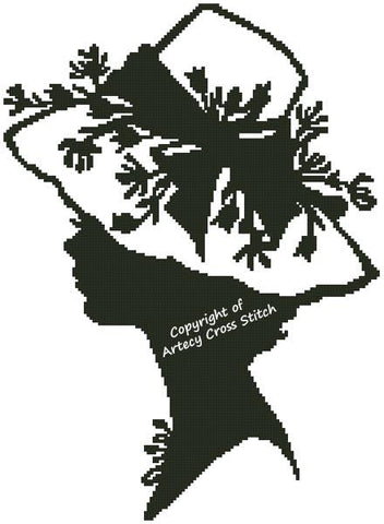 Lady Silhouette 15 - Artecy Cross Stitch