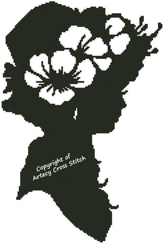 Lady Silhouette 16 - Artecy Cross Stitch