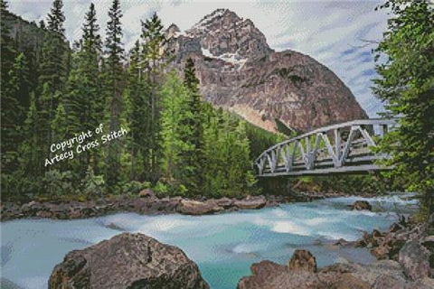 Yoho Valley Road Bridge - Artecy Cross Stitch