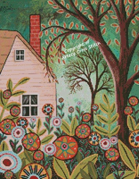Mini Garden And Cottage - Artecy Cross Stitch