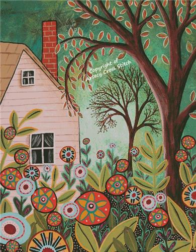 Garden And Cottage (Large) - Artecy Cross Stitch