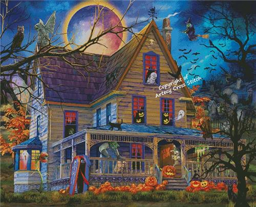 Graveyard Hill (Large) - Artecy Cross Stitch