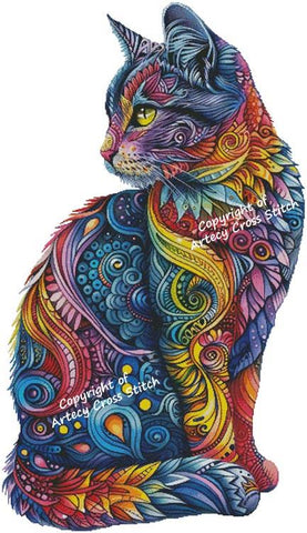 Abstract Tabby (Large) - Artecy Cross Stitch