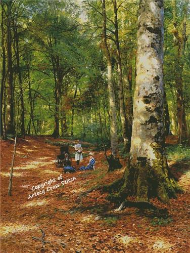 The Wooded Glade (Large) - Artecy Cross Stitch