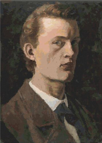 Self Portrait Of Edvard Munch - Art of Stitch, The