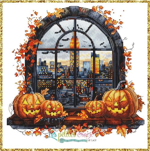 Halloween Window Town - Les Petites Croix De Lucie
