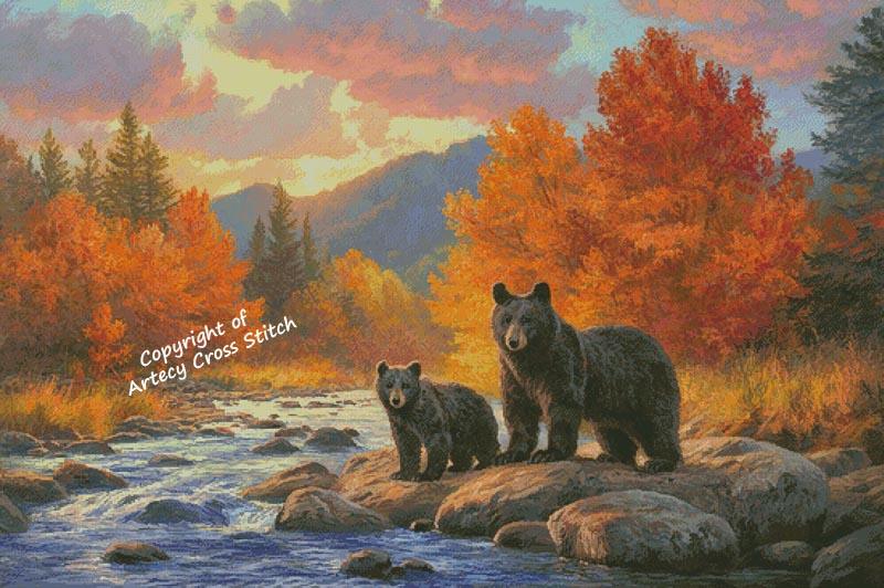 Golden Crossing (Large) - Artecy Cross Stitch