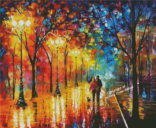 Night Happiness (Large) - Artecy Cross Stitch