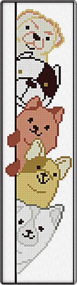Little Dogs Bookmark - Alessandra Adelaide Needleworks
