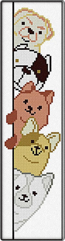 Little Dogs Bookmark - Alessandra Adelaide Needleworks