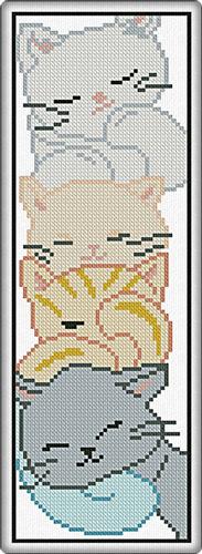 Kittens Bookmark - Alessandra Adelaide Needleworks