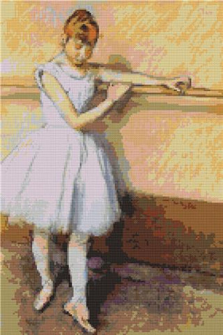 Dancer At The Barre By Edgar Degas - Art of Stitch, The
