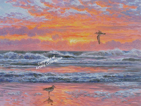 Sandpiper Beach (Large) - Artecy Cross Stitch