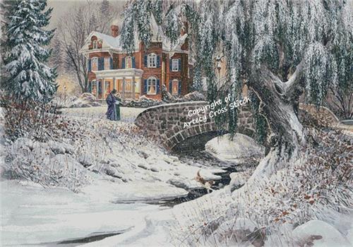 The Winter Lace Painting (Large) - Artecy Cross Stitch
