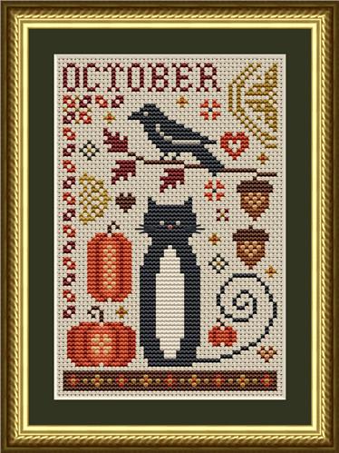 Cat Tales Collection: October Cat - Happiness Is  HeartMade