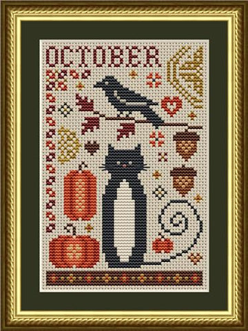 Cat Tales Collection: October Cat - Happiness Is  HeartMade