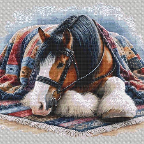 Glory The Clydesdale - White Willow Stitching