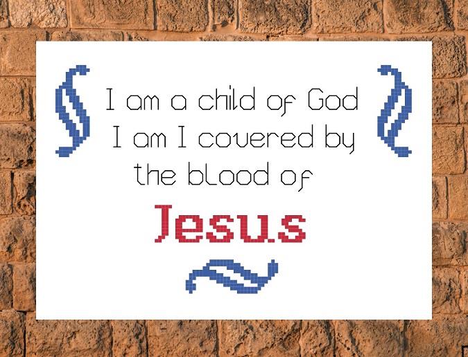 I Am A Child Of God - Iris Originals