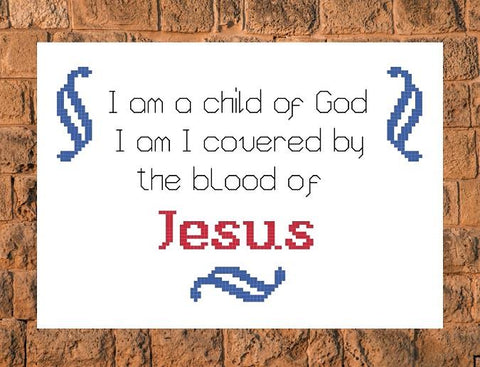 I Am A Child Of God - Iris Originals