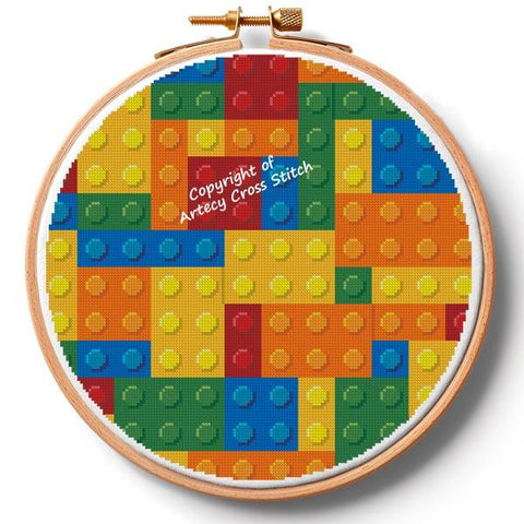 Blocks Hoop (Extra Large) - Artecy Cross Stitch