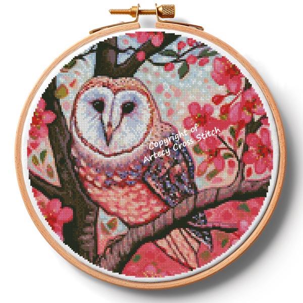 Life's A Hoot Hoop (Extra Large) - Artecy Cross Stitch