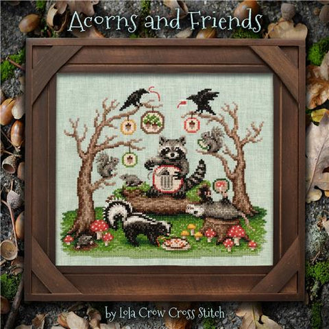 Acorns And Friends - Lola Crow Cross Stitch