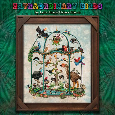 Extraordinary Birds - Lola Crow Cross Stitch