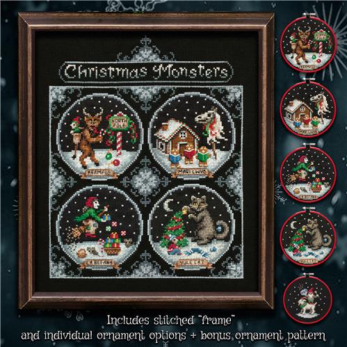 Christmas Monsters - Lola Crow Cross Stitch