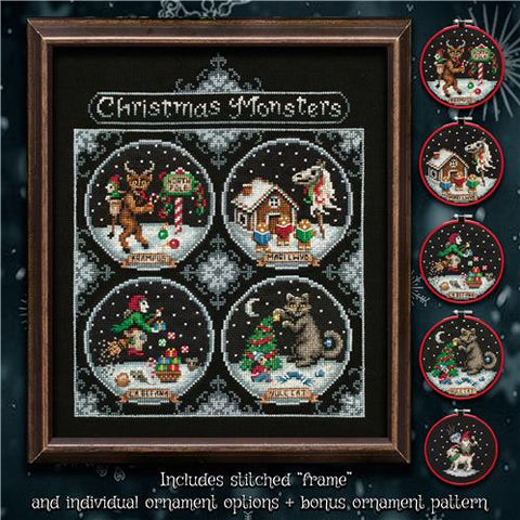 Christmas Monsters - Lola Crow Cross Stitch