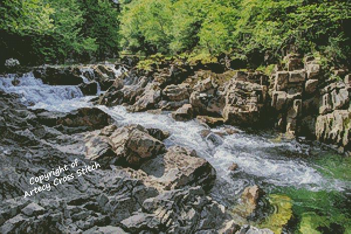 River On The Rocks - Artecy Cross Stitch