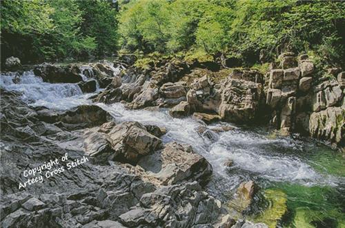 River On The Rocks (Large) - Artecy Cross Stitch