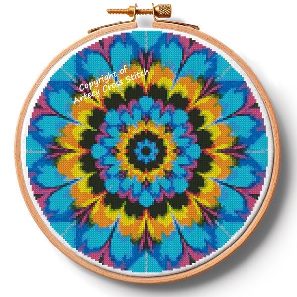 Kaleidoscope 3 Hoop (Large) - Artecy Cross Stitch