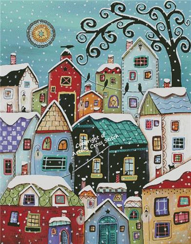 Winter City (Large) - Artecy Cross Stitch