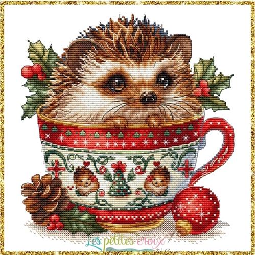 Hedgehog: Christmas Animal Cups - Les Petites Croix De Lucie