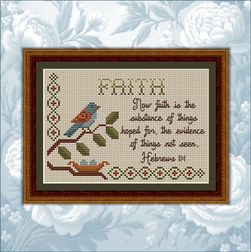 Bible Verse Pattern: Faith - Hebrews 11:1 - Happiness Is  HeartMade