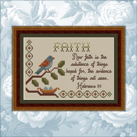Bible Verse Pattern: Faith - Hebrews 11:1 - Happiness Is  HeartMade