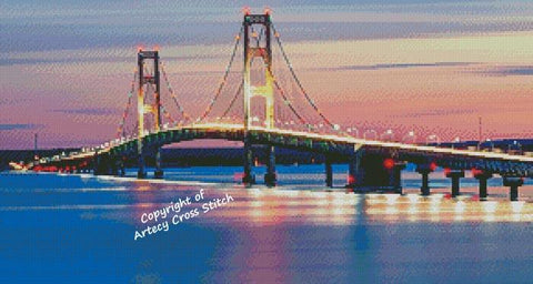 Mackinac Bridge (Crop) - Artecy Cross Stitch