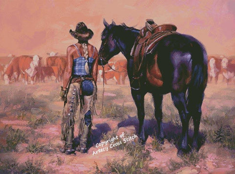 Workin Girl (Large) - Artecy Cross Stitch