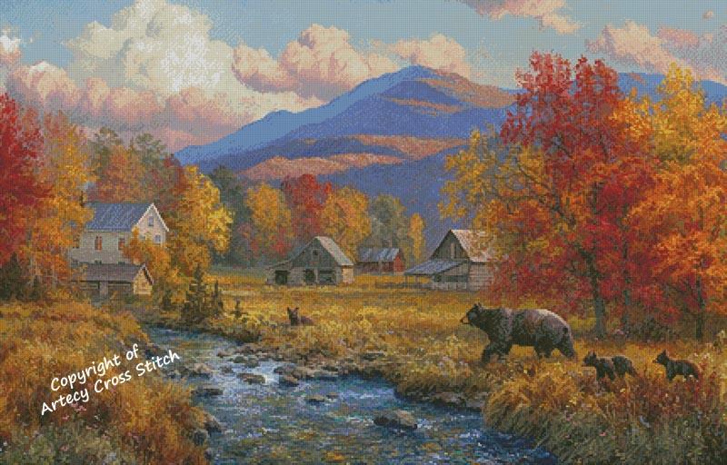 Valley Of Colors (Large Crop) - Artecy Cross Stitch