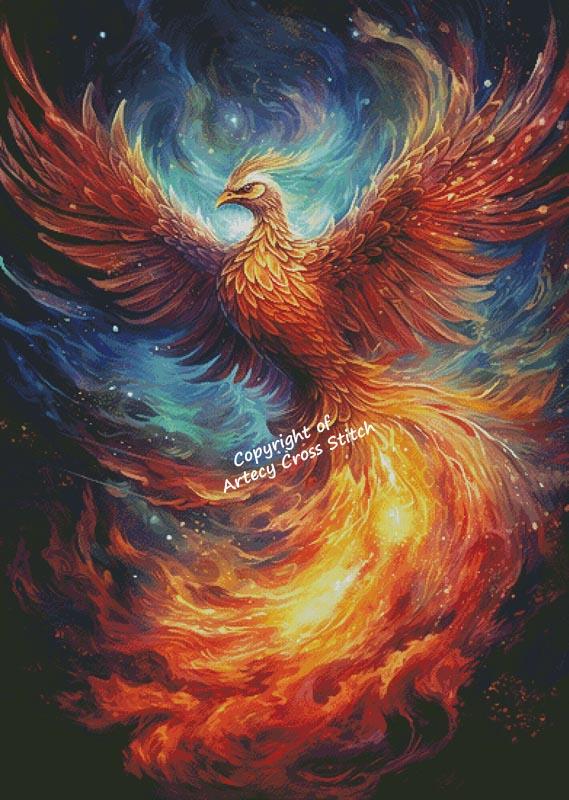 Majestic Phoenix (Large) - Artecy Cross Stitch
