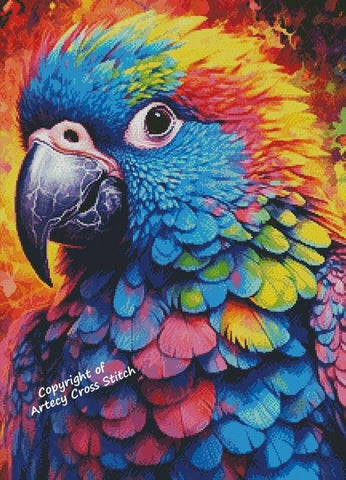 Colourful Parrot - Artecy Cross Stitch