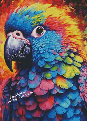 Colourful Parrot (Large) - Artecy Cross Stitch
