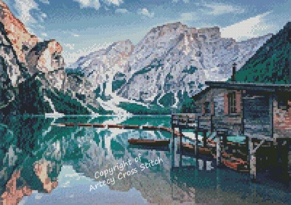 Mini Lago di Braies, Italy - Artecy Cross Stitch
