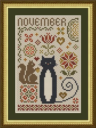Cat Tales Collection: November Cat - Happiness Is  HeartMade