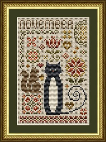 Cat Tales Collection: November Cat - Happiness Is  HeartMade