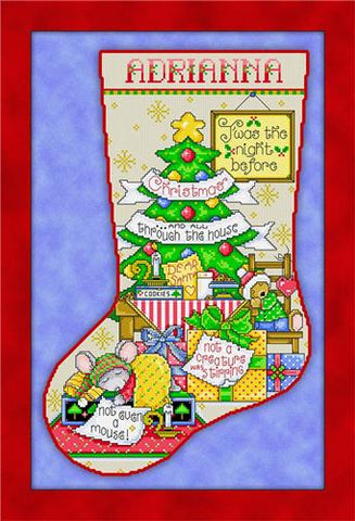 The Night Before Christmas Stocking - Joan Elliott Designs